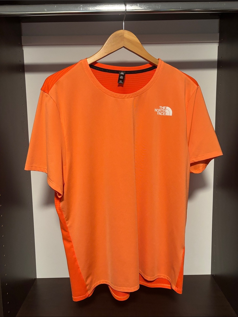 The North Face Men’s Short Sleeve Performance Tee — Bright Orange